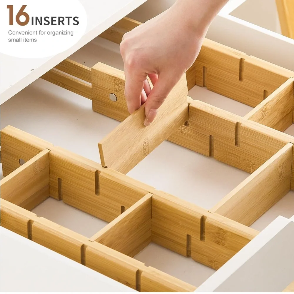 Expandable Bamboo Drawer Organizer. Home decor